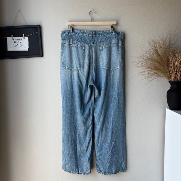 rag & bone Miramar Jean Print “w/rips at knee”Wide Leg Sweatpants 32 XL L - Picture 8 of 11